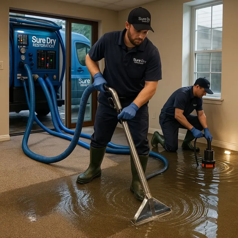 Water Extraction and Removal process in East Lake, FL